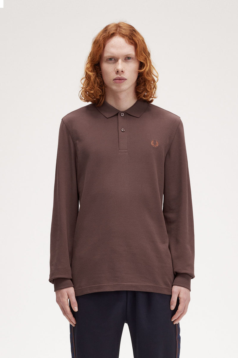 LS PLAIN FRED PERRY SHIRT