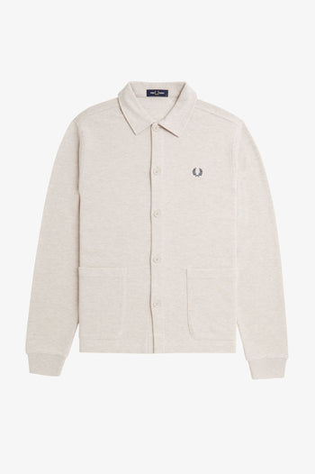 BUTTON THROUGH LONG SLEEVE POLO