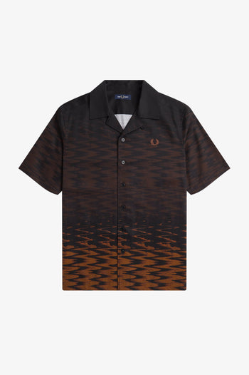 WAVE GRAPHIC REVERE COLLAR SHIRT