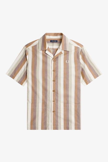 OMBRE STRIPE REVERE COLLAR SHIRT