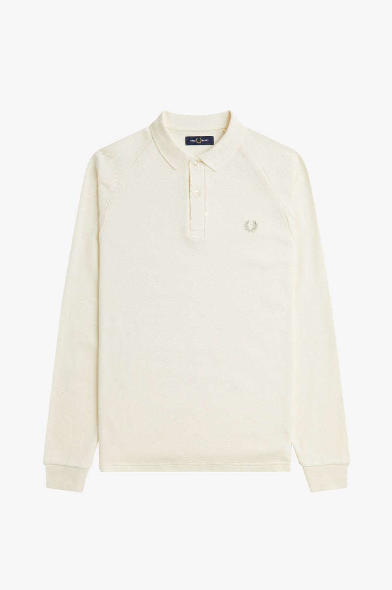 L/S RIB DETAIL POLO SHIRT