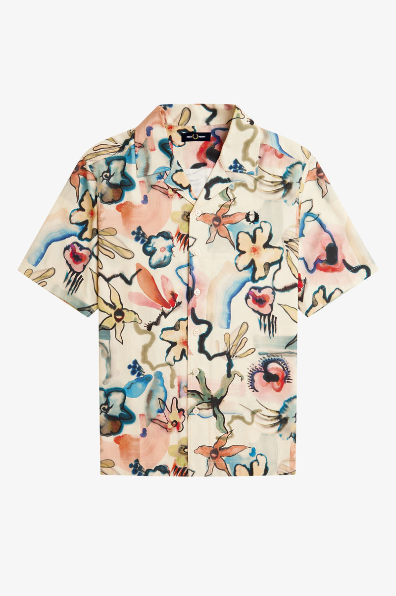 FLORAL REVERE COLLAR SHIRT