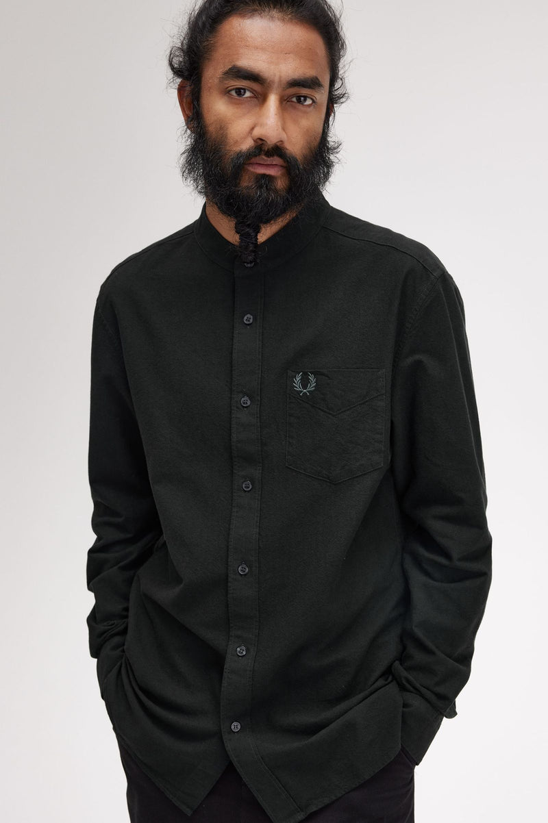 GRANDAD COLLAR OXFORD SHIRT