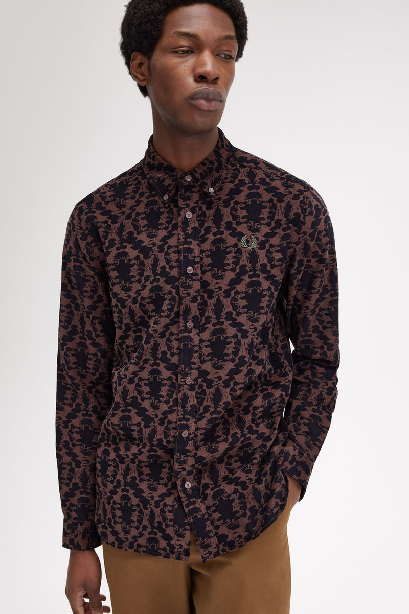 REPEAT PRINT CORDUROY SHIRT