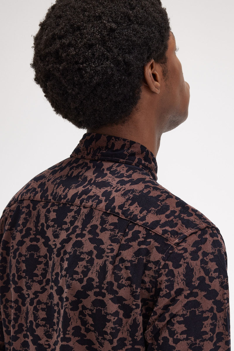 REPEAT PRINT CORDUROY SHIRT