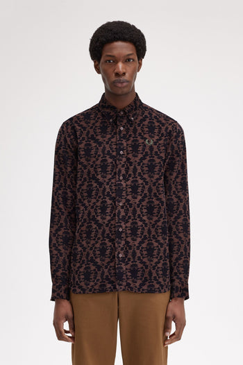 REPEAT PRINT CORDUROY SHIRT