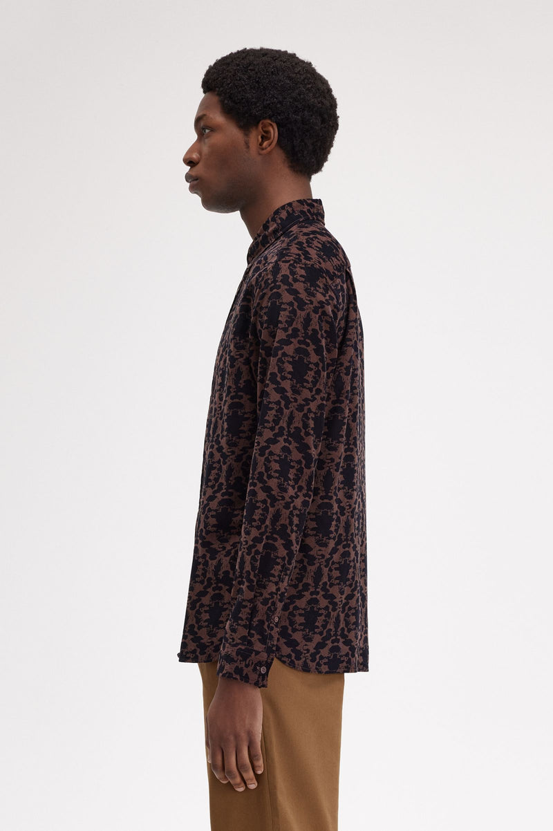 REPEAT PRINT CORDUROY SHIRT