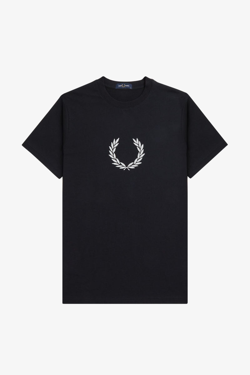 TEXTURED LAUREL WREATH T-SHIRT