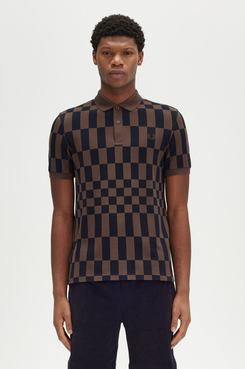 CHEQUERBOARD PRINT FP SHIRT