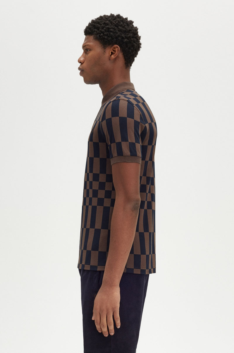 CHEQUERBOARD PRINT FP SHIRT