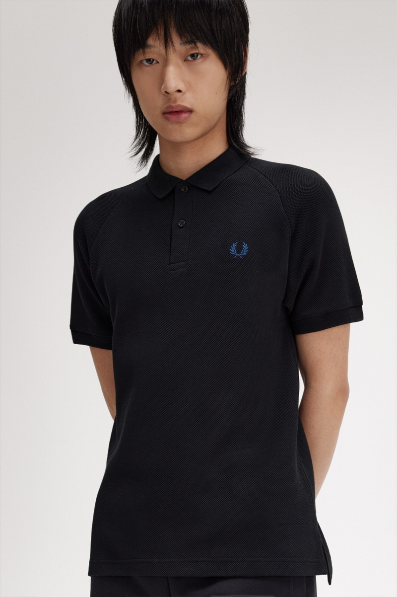 TEXTURED PIQUE POLO SHIRT