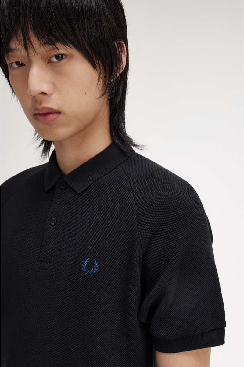 TEXTURED PIQUE POLO SHIRT