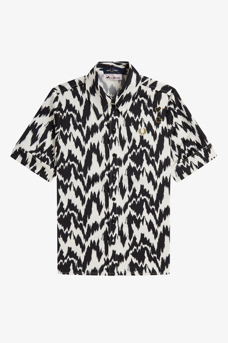 ANIMAL PRINT SATIN SHIRT